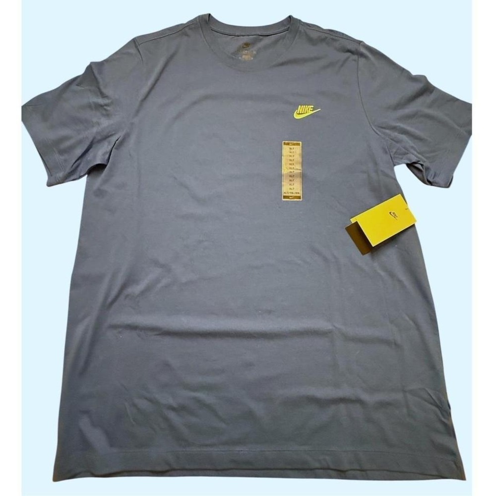 Nike Sportswear Mens Embroidered Futura Logo T-Shirt Blue XL-Tall AR4997-480